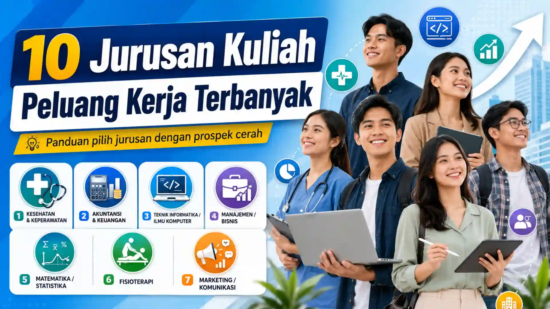 10 Jurusan Kuliah dengan Peluang Kerja Terbanyak
