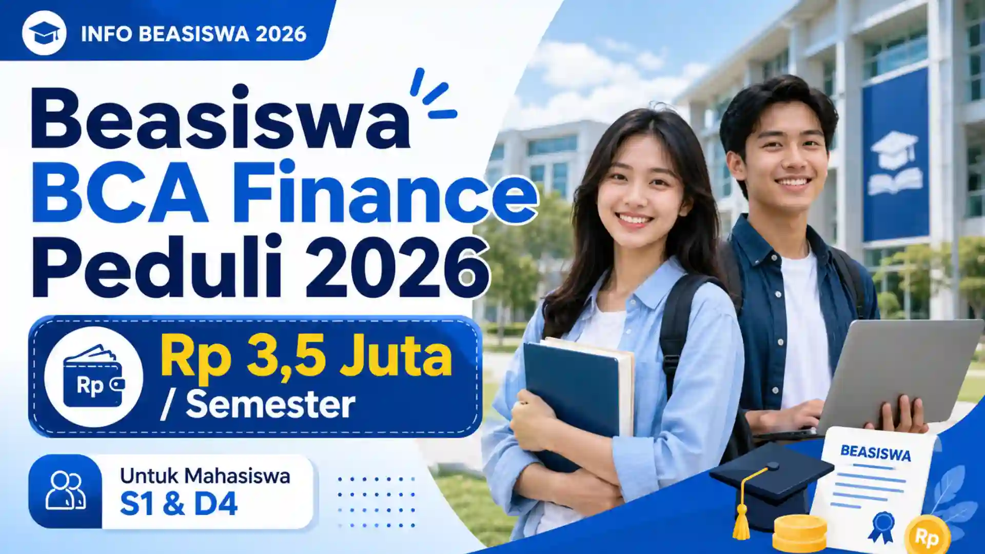 Beasiswa BCA Finance Peduli 2026 Dibuka