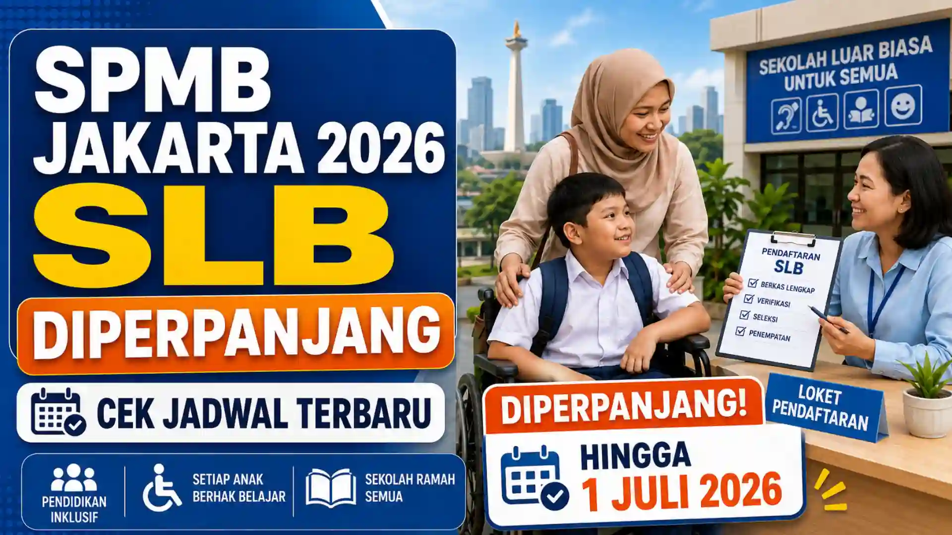 Pendaftaran SPMB Jakarta 2026 SLB Diperpanjang