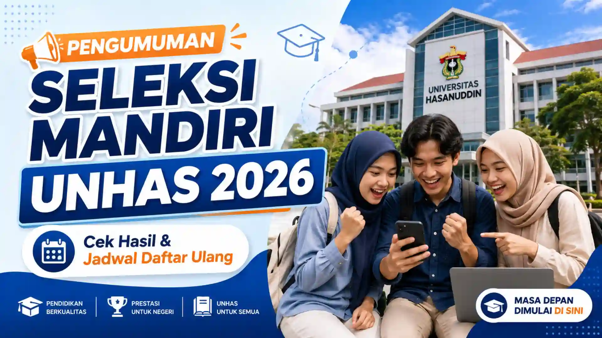 Pengumuman Seleksi Mandiri Unhas 2026 Resmi Dibuka