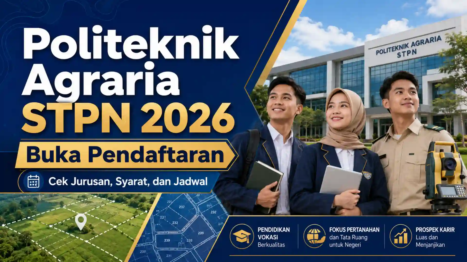 Politeknik Agraria STPN 2026 Buka Pendaftaran