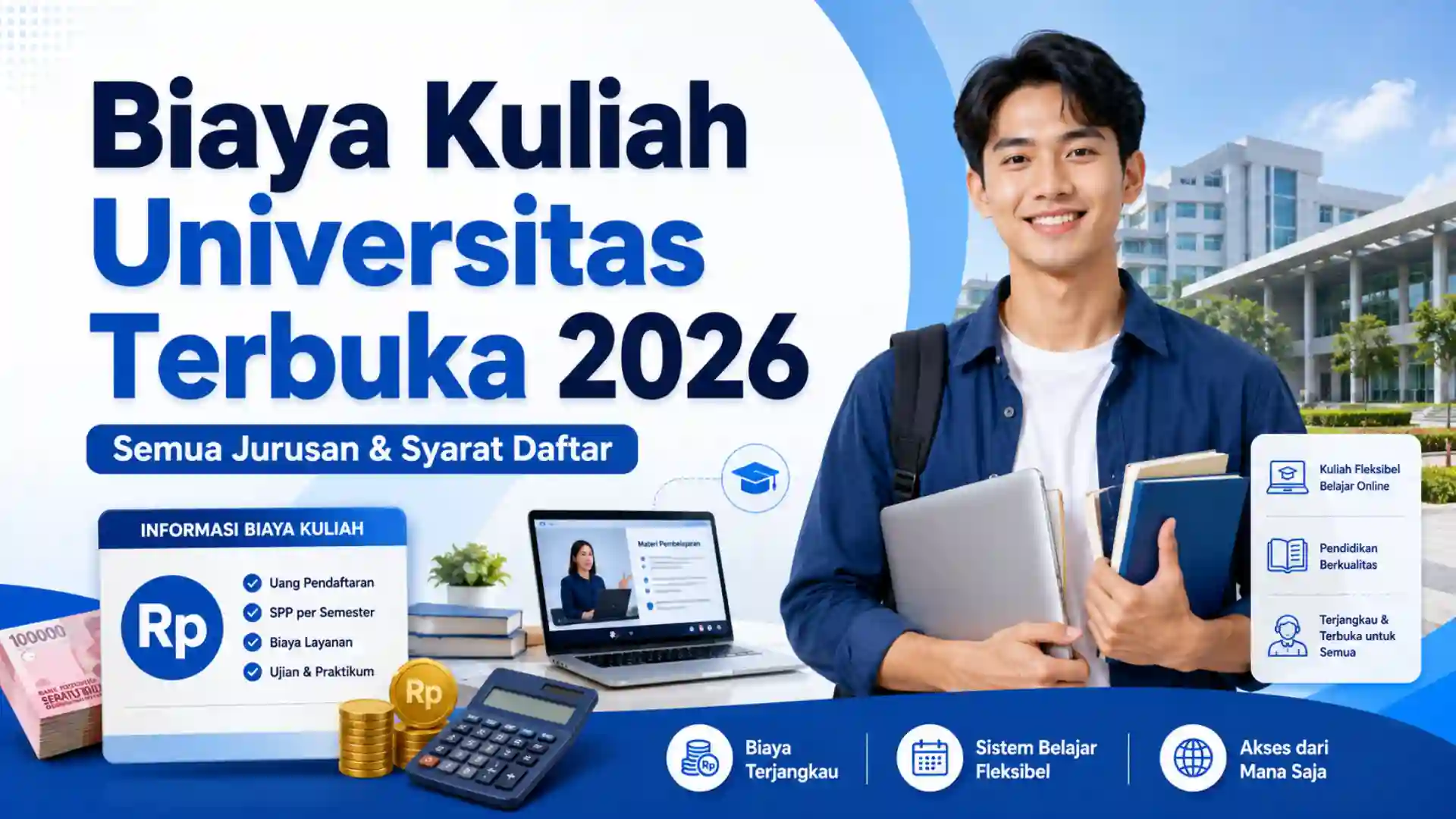 Rincian Biaya Kuliah Universitas Terbuka 2026 & Syarat Daftar