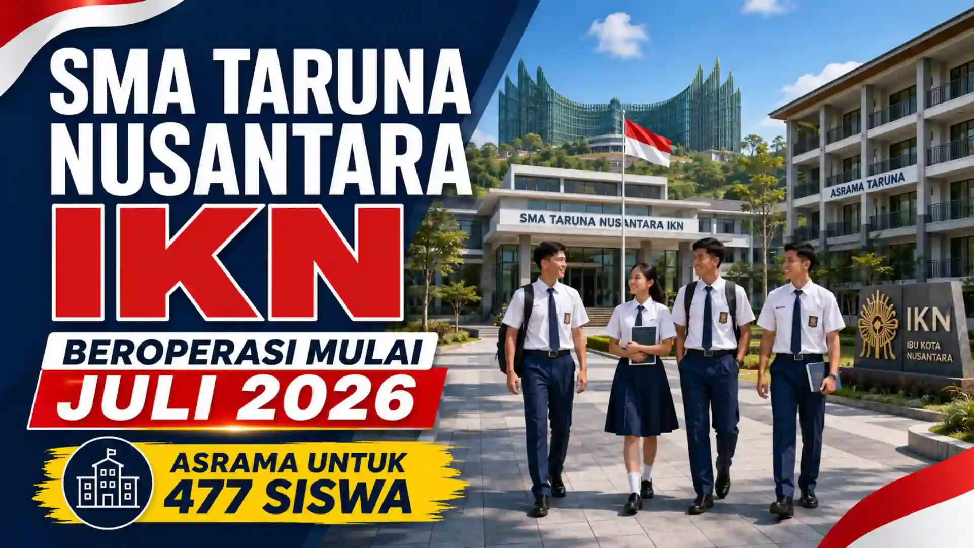 SMA Taruna Nusantara IKN Dibuka 13 Juli 2026