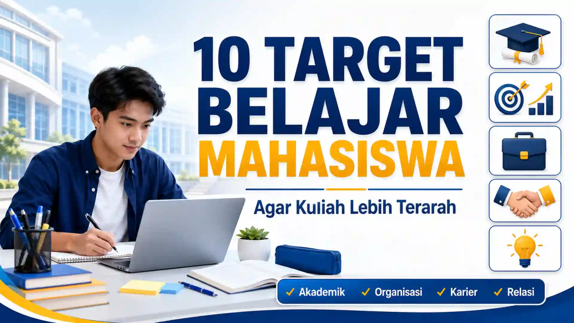10 Target Belajar Mahasiswa agar Kuliah Terarah