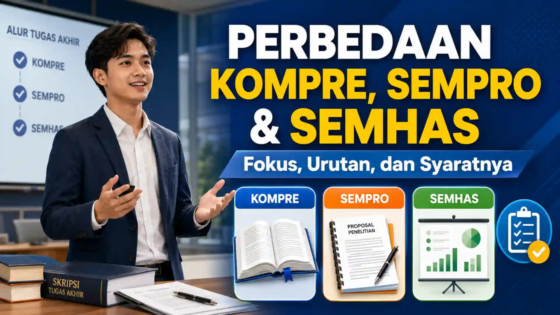 3 Perbedaan Kompre, Sempro, dan Semhas di Kuliah