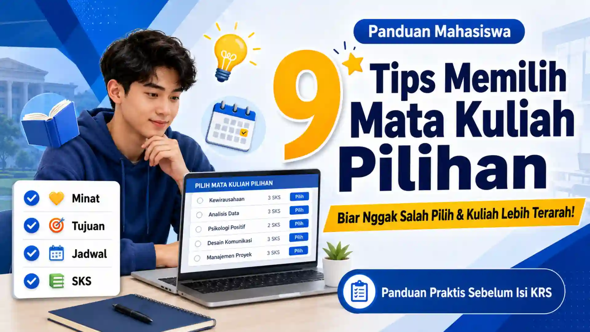 9 Tips Memilih Mata Kuliah Pilihan agar Tidak Salah