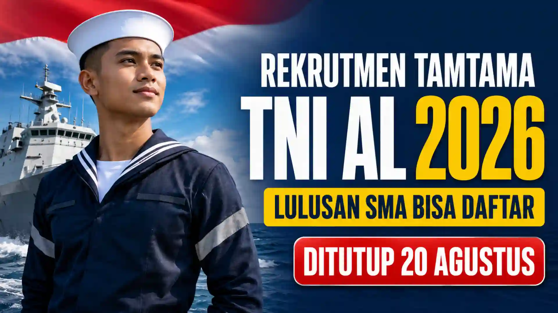 Rekrutmen Tamtama TNI AL 2026 untuk Lulusan SMA