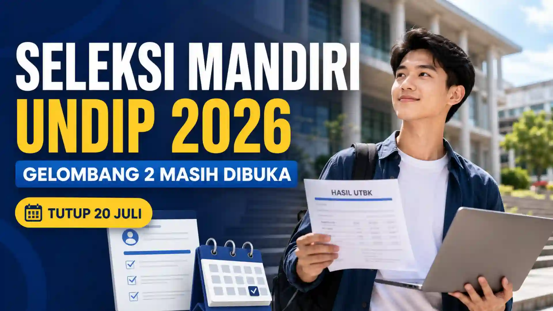 Seleksi Mandiri Undip 2026 Tutup 20 Juli