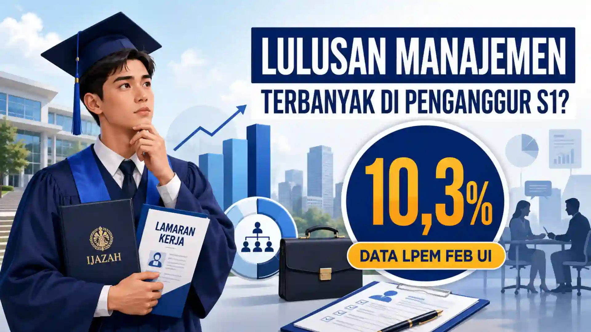 Manajemen Terbanyak di Penganggur S1, Apa Sebabnya?